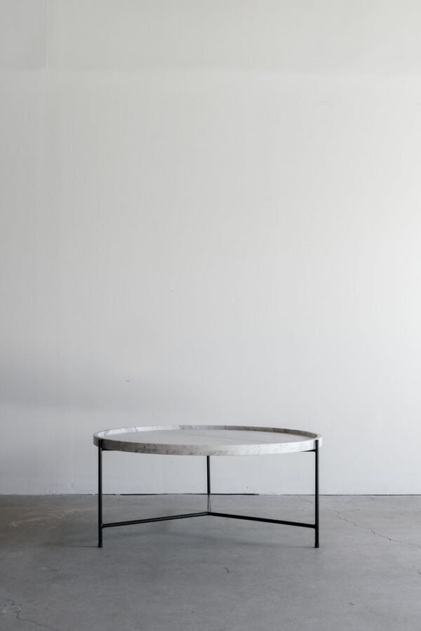 Modern Minimalist Round Marble Table - Image 3