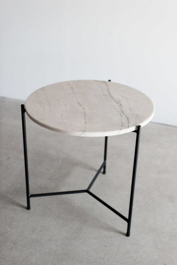 Modern Minimalist Round Marble Table